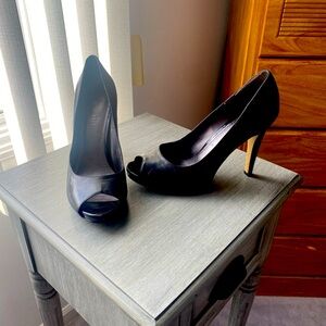 Nine West Escher Black Open Toe / approx. 4” heel